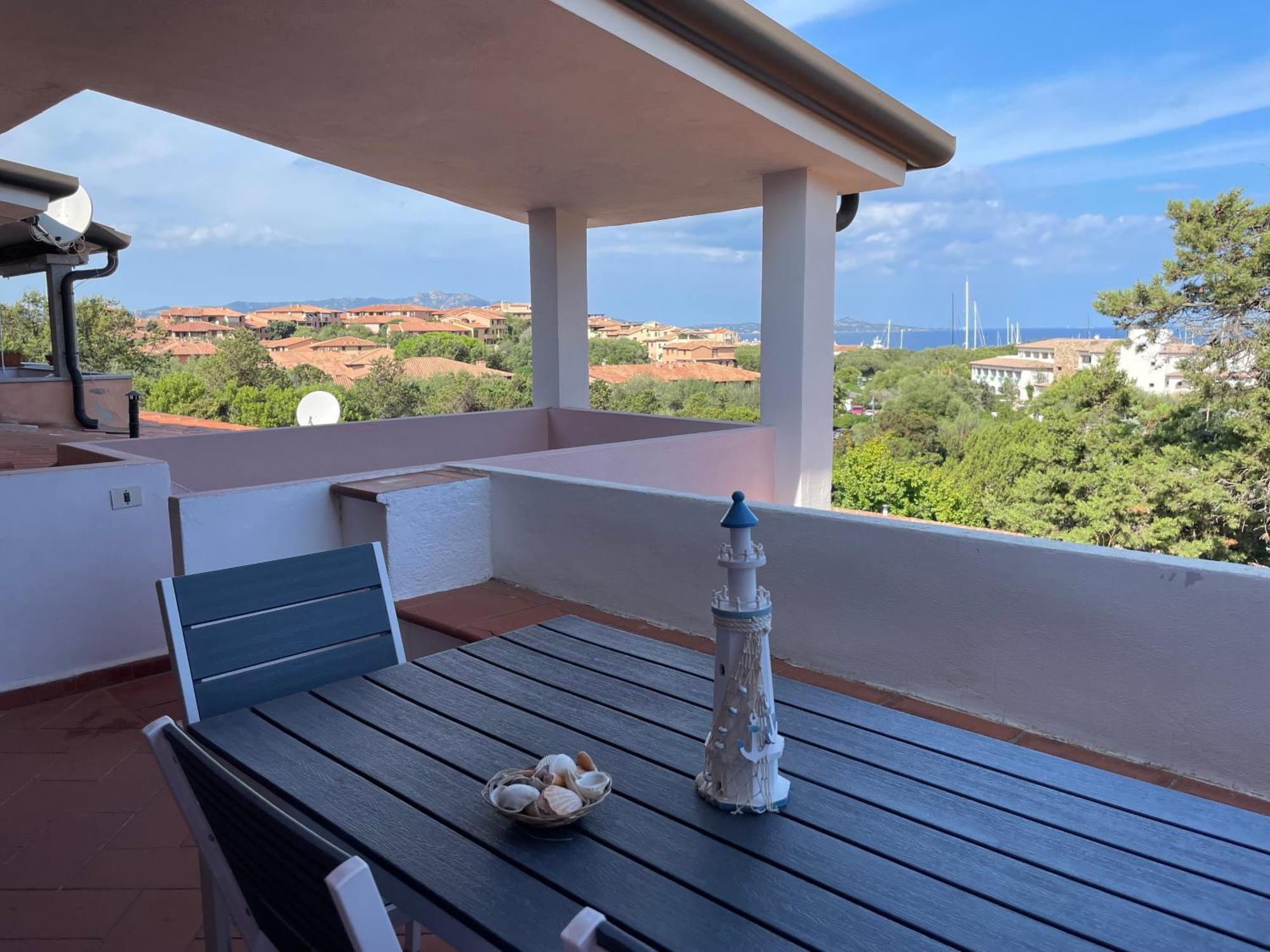 Splendida Vista Mare Zona Centrale Porto Rotondo Posto Auto Privato Eksteriør billede
